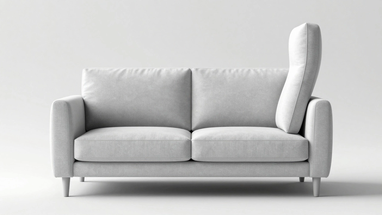 Person sitting with correct posture showing ideal seat depth.